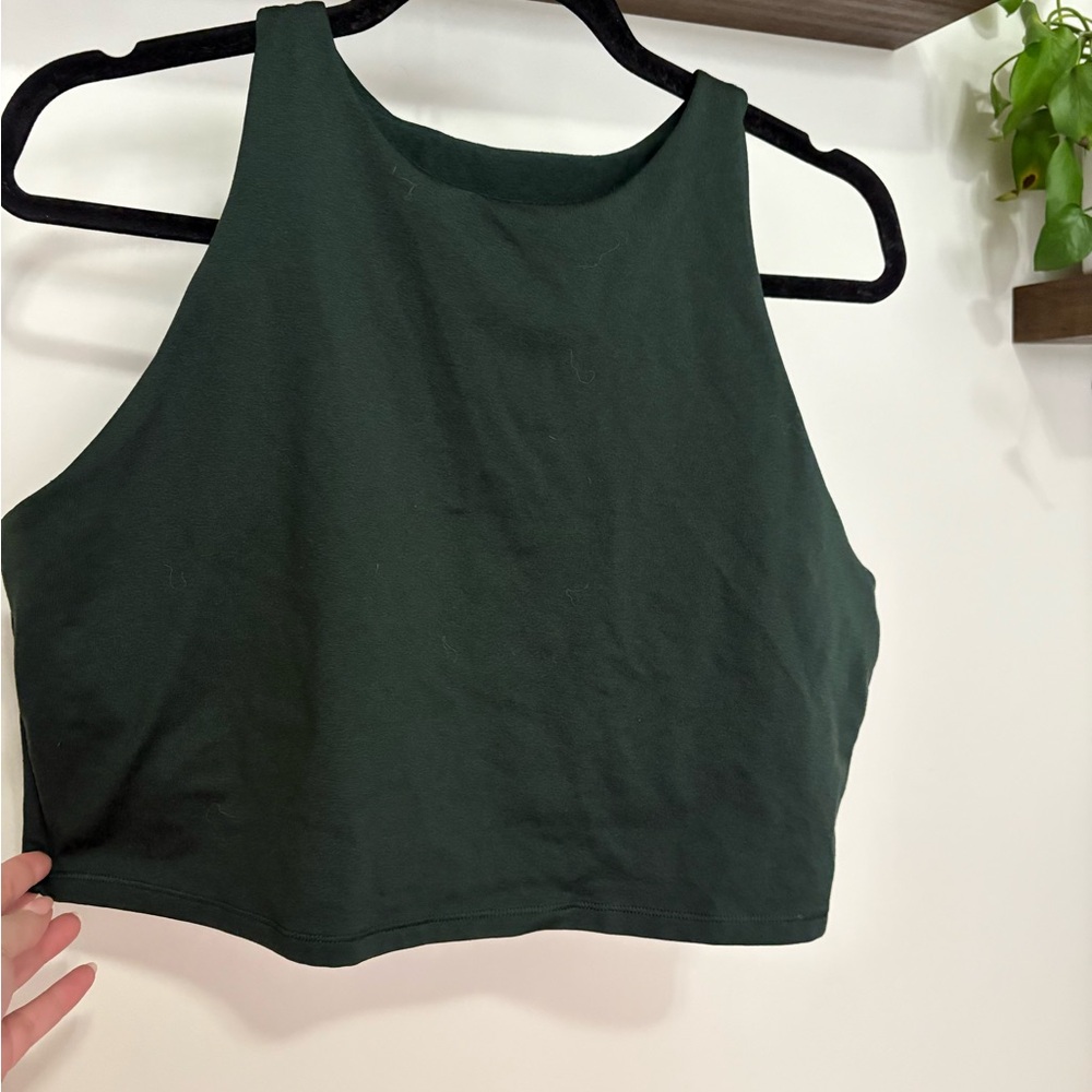 Women's Green Sleeveless Top